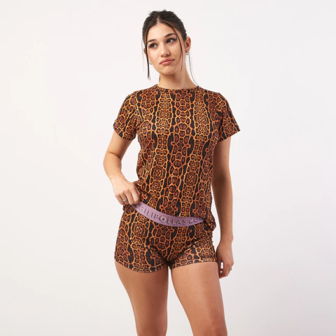 Remera Estampada de Mujer Wild Skin